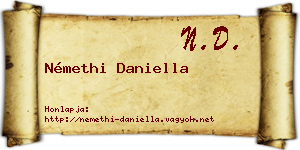 Némethi Daniella névjegykártya